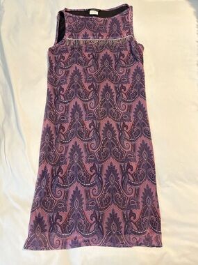 Monster Girl Women’s Vintage Party beaded Shift Dress Size Large pink purple y2k